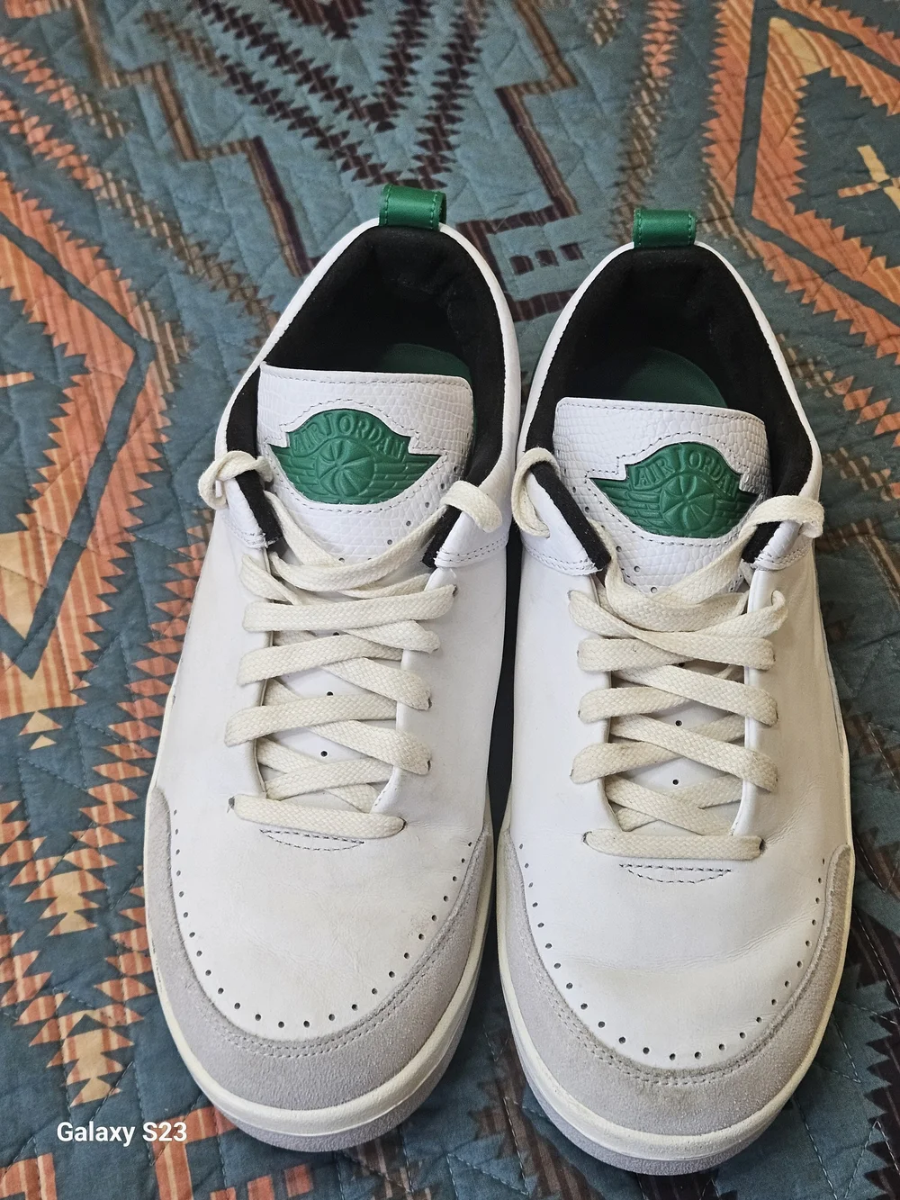 Nike x Nina Chanel Abney Air Jordan 2 Retro Low In White And Malachite Green .